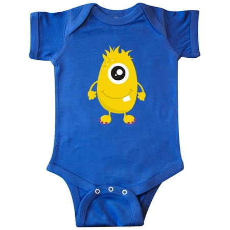 

Inktastic Cute Monster Yellow Monster One Eyed Monster Gift Baby Boy or Baby Girl Bodysuit