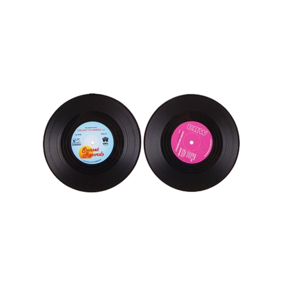Vinyl Record Coasters,Retro Style Vinyl Coasters,Vintage Record Design