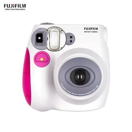 Fujifilm Instax Mini7s Instant Camera Film Cam Auto-focusing with Wrist Strap Birthday Christmas New Year Festival Gift for Boys