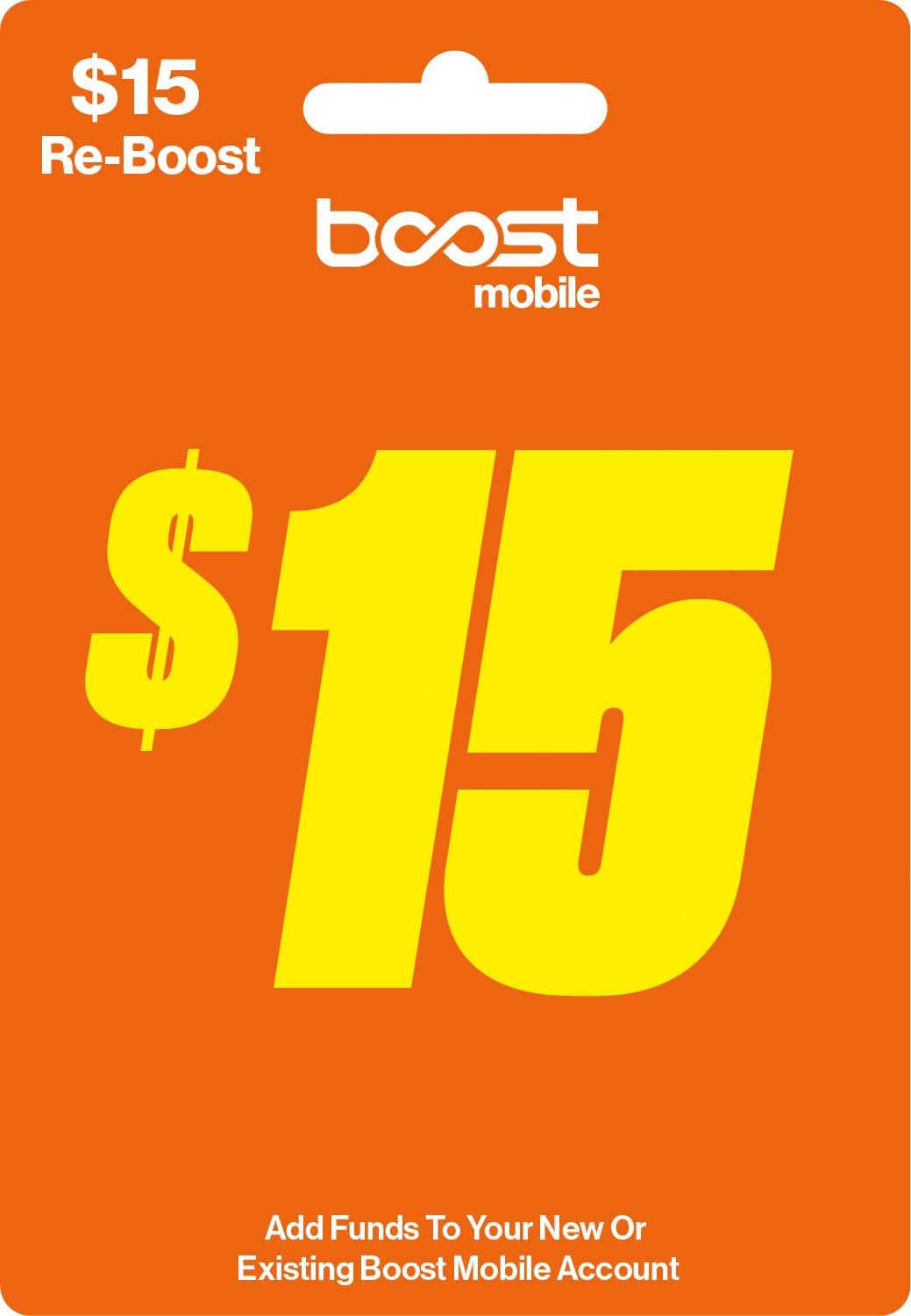 Boost Mobile $15 Direct Top Up