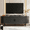 Black, variant on 55 Inch TV Stand with Built-in Power Outlet, Compatible with TVs Up to 60 Inches, Modern Entertainment Center with Adjustable Shelves, Storage Space, and Sliding Doors, Walnut