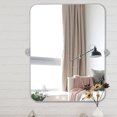 thumbnail image 3 of Arched Wall Mirror Arch Small Mirror Round Corner Mirror 36"x24",Sliver, 3 of 5