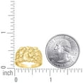thumbnail image 2 of 10k Yellow Gold Unisex Sparkle-Cut Nugget Fashion Ring S9 13.5x5.2mm Wide Size 9 Ring for Women, 2 of 2