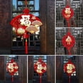 thumbnail image 3 of Door Flocking Home Decoration Traditional Spring Festival Lunar New Year Chinese Knot Chinese New Year Decoration Fu Zi Pendant 2, 3 of 7