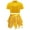Gold, variant on TSSOE Kids Girls Street Ballet Disco Jazz Dance Outfits Short Sleeve Sequins Crop Top and Irregular Hem Skirt Set Red 10