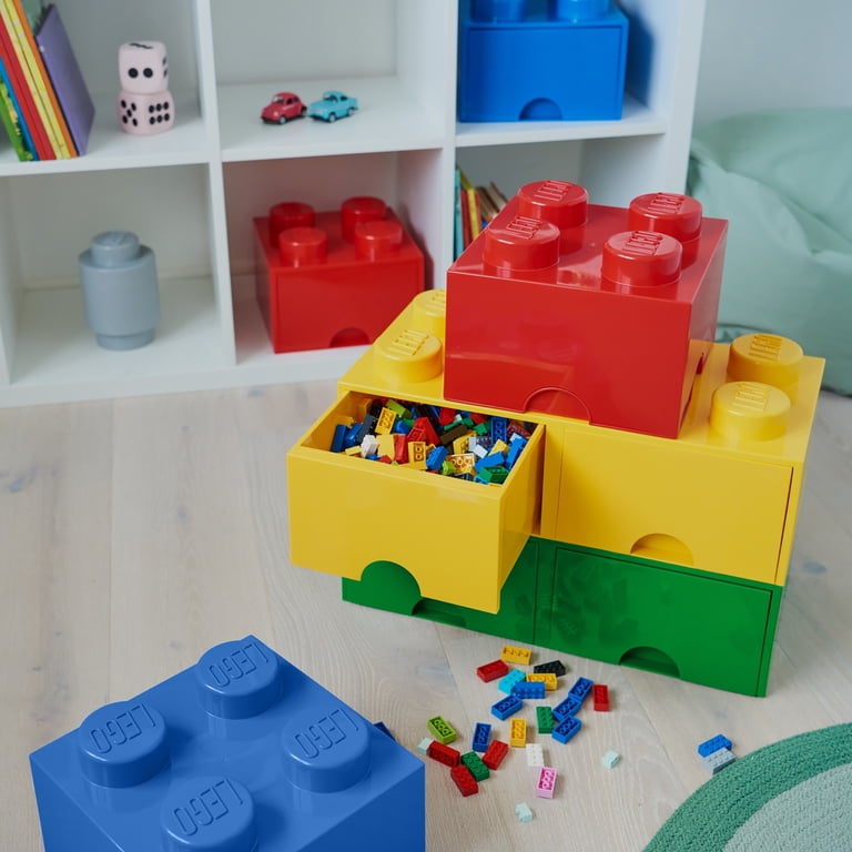 Room Copenhagen: LEGO Storage Brick - 4 Knobs Lid, Bright Red