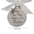 thumbnail image 4 of Bewildely Bola de plumas Ángel en adorno conmemorativo signo decoraciones conmemorativas para papá mamá decoración familiar bola Navidad decoración Decoración del hogar abuela Bewildely HA003103-05, 4 of 6
