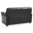 thumbnail image 2 of Glory Furniture Olney Faux Leather Loveseat in Black, 2 of 6