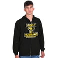thumbnail image 4 of Trophy Husband Better Than Yours Men's Big & Tall Graphic Zip Up Hoodie Brisco Brands 4X, 4 of 5