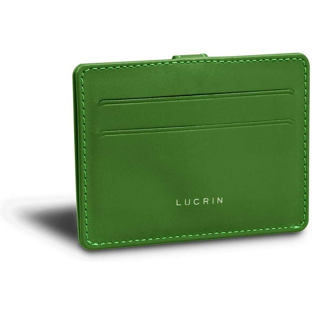 LUCRIN - Slim Wallet for Men - Smooth Leather