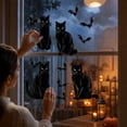 thumbnail image 7 of Halloween Cat Window Clings, Reusable Static Decals with Bats and Pumpkin Motifs for Glass Doors, Windows, Mirrors, Storefronts and Party Display Decor, 7 of 7