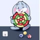thumbnail image 4 of Diana para dardos de animales de dibujos animados para niños, bola adhesiva, conejo, familia, juguete educativo interactivo, regalo de Navidad, 4 of 4