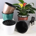 thumbnail image 3 of Mdesiwst Flower Pot Dinosaur Egg Design Automatic Water Absorption Breathable Thickened with Drainage Holes Plant Container for Garden, 3 of 8