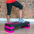 thumbnail image 2 of PRISP Adjustable Aerobic Stepper 78cm, 3 Levels (4''/6''/8'') Exercise Step Platform for Home Gym and Fitness Training, 2 of 8
