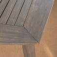 thumbnail image 5 of Alessandra Outdoor 7 Piece Wicker Dining Set with Rectangular Acacia Wood Dining Table, Gray, Gray, 5 of 7