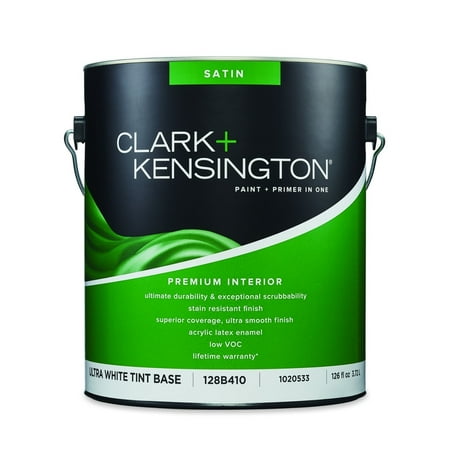 Ace Clark+Kensington Satin Ultra White Acrylic Latex Paint and Primer Indoor 1 gal.