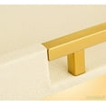 thumbnail image 7 of Home Redefined 17.5”x12” Rectangle Glossy Shagreen Faux Leather Decorative Serving Tray with Gold Polished Metal Handles, Cream, 7 of 7