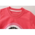 thumbnail image 3 of Sudadera Bumeex para niña pequeña, arcoíris, cuello redondo, rosa, 5T, 3 of 6