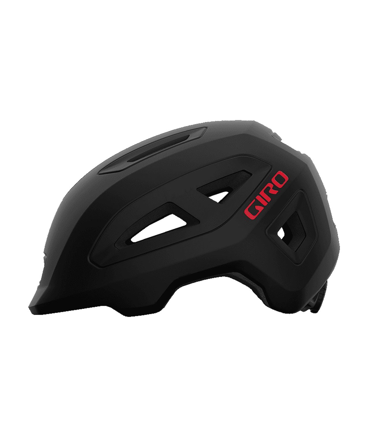Giro Scamp II Youth Bike Helmet - Matte Black/Red - Size S (49–53 cm)