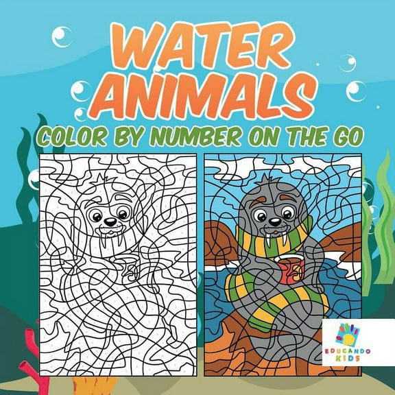Water Animals Color by Number On The Go, (Paperback)
