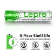 Lepro 12pack AAA Alkaline Batteries, 1.5 Volt 1200mAh, Holds Long