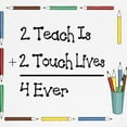 thumbnail image 3 of CafePress - 2 Teach Is 2 Touch Lives 4 Ev Baseball Jersey - Cotton Baseball Jersey, 3/4 Raglan Sleeve Shirt, 3 of 4