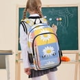 thumbnail image 7 of FORMRS Unisex School Backpack 17" Student Travel Bag with Laptop Compartment, Light Blue Daisy, 7 of 7