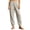 Khaki, variant on LIaqionyy Women Pants Casual Flowy Pant Elastic Waist Jogger Vacation Beach Lightweight Lounge Trousers with Pockets