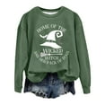 thumbnail image 4 of Xudanell Womens Halloween Sweatshirt Brushed Oversized Fall Sweatshirts for Women Crewneck Tops, 4 of 4