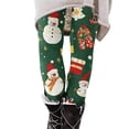 thumbnail image 2 of Rciityk Womens Novelty Christmas Holiday Print Leggings Casual High Waisted Workout Leggings Tummys Control Tights Slim Stretch Pants, 2 of 5