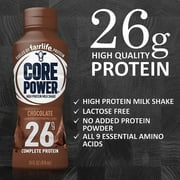 The Award Box Core Chocolate Power Elite High Protein Drink, Chocolate, 26g Protein, 14 fl oz, 6 Bottles
