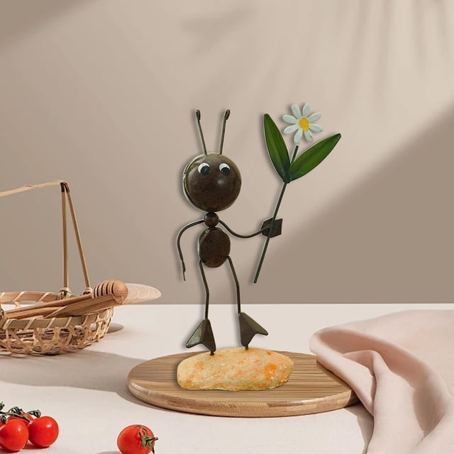 Hormigas de Hierro Artesanales para Decorar Tu Sala de Estar, Dormitorio y Estudio. Figuras Únicas de Resina y Hierro. Regalos para Decorar El Hogar.