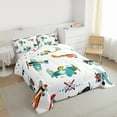 thumbnail image 3 of Homewish Cartoon Plane 2pcs Bedding Comforter Set for Kids Children Boys,Kawaii Airplane Twin Comforter Sets,Transportation Theme Breathable Bedding Set,Ultra Soft Home Decor,Reversible, 3 of 8