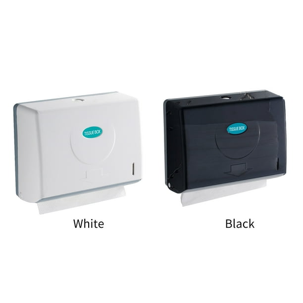 Dispensador de toallas de papel Perforación y sin clavos Dispensador de toallas de papel Dispensador de papel higiénico de múltiples pliegues para baño Cocina Hotel Baño público yeacher estándar