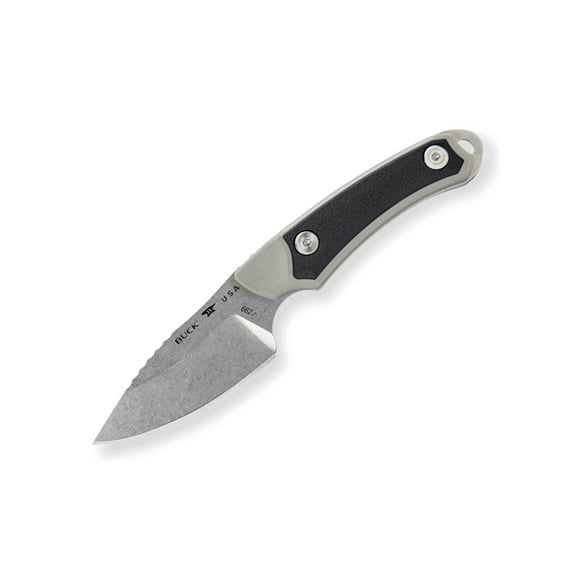 Buck Knives 662 Alpha Scout Select Fixed Blade Hunting Knife with 420HC Steel, Gray
