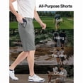 thumbnail image 7 of PULI Men’s Golf Shorts 12" Inseam Lightweight Stretch Quick-Dry Hiking Casual Dress Work Hybrid Shorts with Pockets, 7 of 7