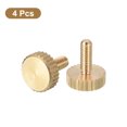 thumbnail image 3 of Unique Bargains Vis Moletées pour Pouce M3x8mm, Lot de 4 Vis Planes pour Pouce en Laiton à Tête Moletée Boulons, 3 of 5