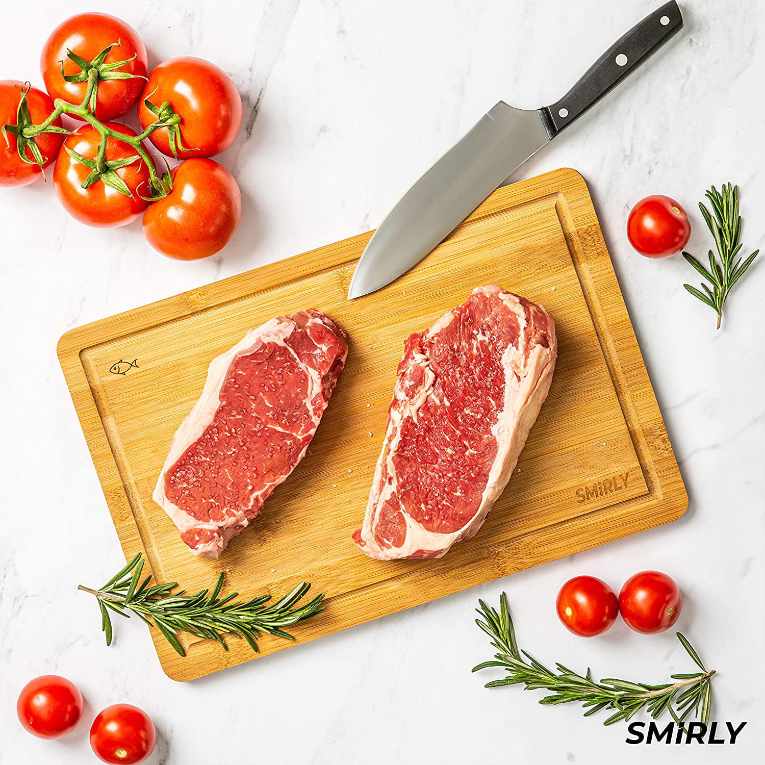 Smirly Plastic Cutting Board Set - Plastic Cutting Boards for