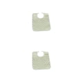thumbnail image 3 of Vogacara Babero de alimentación para ancianos, Protector de ropa lavable, resistente a las manchas, transpirable, para comer, delantal de ayuda Verde 2piezas, 3 of 6