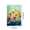 thumbnail image 4 of Jbralid Colorful Poppy Flower Garden Flag For Spring Summer Home Outdoor Garden Yard Door Decor 12x18 inch, 4 of 5