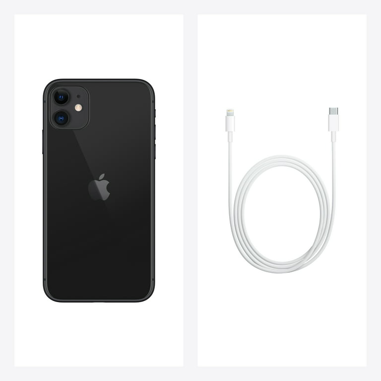 Total by Verizon Apple iPhone 11, 64GB, Black- Prepaid Smartphone [Locked  to Total by Verizon]