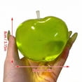 thumbnail image 2 of 3.15" Slow Rise Green Apple Sugar Ball, Malt Soft Squishy Stress Squeeze Fidget Toy, Sensory Relief for Adults Kids, Great for Party Favors Goodie Bag Fillers Classroom Prizes Anxiety Calm, 2 of 5
