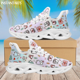 thumbnail image 1 of Zapatos de enfermería para trabajo hospitalario, ligeros, con cordones y amortiguación de malla, zapatillas para mujer con estampado de herramientas médicas en degradado, punta redonda, tenis de moda, 1 of 6