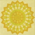 thumbnail image 1 of Ahgly Company Indoor Square Patterned Bee Yellow Area Rugs, 7' Square, 1 of 6