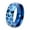 Blue, variant on Men's Stainless Steel 8MM Retro Hip Hop Domed Luminous Glow Sport Soccer Ball Pattern Biker Ring European and American Style Silver Size 11