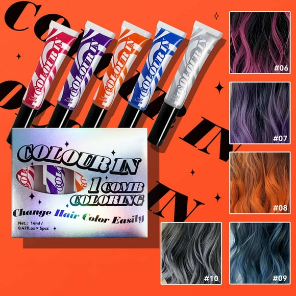 Bradem Hair Color Wax Orange 70ml - Washable Dye for Womens, Boys, Teens & Adults, Gift for Birthdays, Halloween & Parties