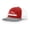 Red/Heather Grey/White, variant on Mountain Scene Tamarak Pine Forest Embroidered Mesh Back Trucker Hat, Charcoal/Black