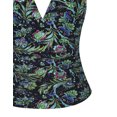 thumbnail image 4 of Mycoco Women's Halter Swim Top V Neck Swimwear Front Shirred Tankini Top, 4 of 4