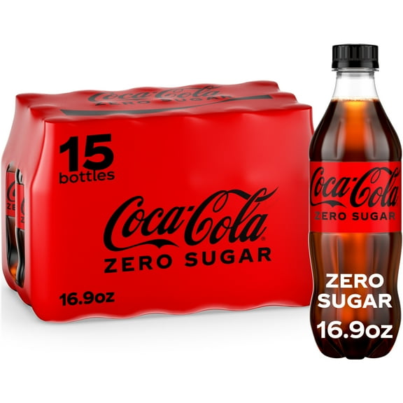 Coca-Cola Zero Sugar Bottles, 16.9 fl oz, 15 Pack