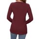 thumbnail image 4 of Neewe Womens Crew Neck Long Sleeve Buttons Tops Fall Tshirts Tee Basic 2026 Blouse Loose Fit Tops Daily, 4 of 4